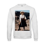 Sweat Shirt Homme Photo De Film Femme Cowboy Western Revolver Original Vintage