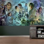 RoomMates Star Wars Original Trilogy Blue Peel & Stick Wall Mural, RMK11456M