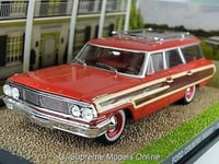 JAMES BOND GOLDFINGER FORD COUNTRY SQUIRE MODEL CAR 1:43 SCALE RED ISSUE K8