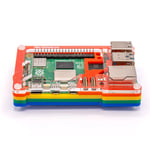 Pibow Coupe 5 - Case til Raspberry Pi 5 Regnbue