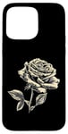 Coque pour iPhone 15 Pro Max Vintage Botanique Rose Fleur Fille Mignon Floral Plant Mom