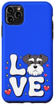 Coque pour iPhone 11 Pro Max Mini Schnauzer Lover Mini Schnauzer Chien Maman Enfants Filles Femmes