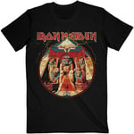 Iron Maiden Unisex Adult Powerslave Lightning Circle T-Shirt - XL