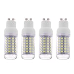 COMY Ampoule GU10 LED Ampoule Maïs GU10 8W Équivaut à Ampoule Halogène 80W Ampoule LED GU10 Blanc Froid 6000K 800LM Lumineux 360° Larges Faisceaux LED 56 * 5730 SMD Lot de 4,220~240V