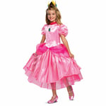 Disguise Princess Peach Super Mario Video Child Nintendo Deluxe Costume 10691