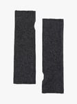 HUSH Cashmere Fingerless Gloves, Charcoal Marl