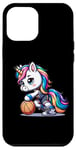 Coque pour iPhone 12 Pro Max Licorne mignonne de joueur de basket-ball