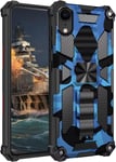 Hülle Für Iphone Xr, Für Iphone Xr Handyhülle, 360 Grad Armor Panzerhülle Heavy Duty Schutzhülle Mit Ständer Case Cover - Product Blau