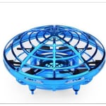 Mini Ufo Rc Drone Infraröd Hand Sensing Induktion Helikopter Modell Elektrisk Bärbar Quadcopter Leksaker För Barn Yo blue