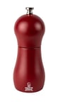 ESPRIT DE CUISINE - Moulin Audacieux - Moulin À Poivre Et À Sel - Broyeur En Céramique - Réglable - Design Exclusif - Made In France - Bois Naturel - 15cm - Rouge Piment