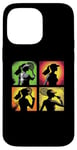 Coque pour iPhone 14 Pro Max Tennis Pop Art Joueuse de Tennis Vintage Femme