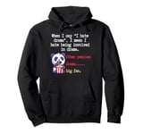 I hate drama but others is fine, Funny Watching People Pullover Hoodie