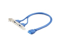 GEMBIRD Cablexpert - USB-panel - 20-pins USB 3.0-plugg til USB-type A - 45 cm