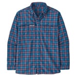 Patagonia M's Early Rise Stretch Shirt On the Fly: Anacapa Blue - M