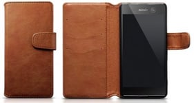 Mobilväska Sony Xperia M5 Cognac