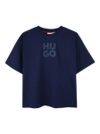 HUGO BOSS HUGO Kids' Cotton T-Shirt, Medieval Blue