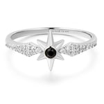 Ania Haie Silver Svart ONYX STAR Ring R061-02H 56