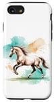 Coque pour iPhone SE (2020) / 7 / 8 T-shirt pour cheval, sweat à capuche de sport équestre, housse de téléphone portable pour poulains