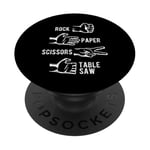 Rock Paper Scissors Table Saw Game Gamers Paper Gaming PopSockets Swappable PopGrip