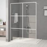 Bonnevie - Paroi de douche Paroi de baignoire - Blanc 140x195 cm Verre esg transparent BV693752