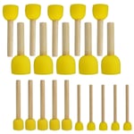 YeBetter 20 PCS Round Sponges Brush Set Kids Painting Tools - Sponge Painting Set DIY Painting Tools in 4 Sizes for Kids