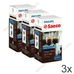 3X BRITA INTENZA+ WATER FILTERS FOR SAECO COFFEE ESPRESSO MACHINE 21001405