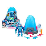 MrBeast Lab Melt The Ice To Release A Beast With The Cryo Lab Collector Figure, 7inch/18cm Figure With 30+ Lights, Sounds And Reactions, Includes 2 Weapons, 2 Big Cat Figures To Collect