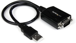 StarTech.com Câble Adaptateur de 30cm USB vers Série DB9 RS232 - Mémorisation de Port COM - 1x DB-9 Mâle - 1x USB A Mâle (ICUSB232PRO)