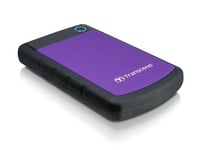 Transcend StoreJet 25H3P (USB 3.0), 2TB disque dur externe 2 To Noir, Violet