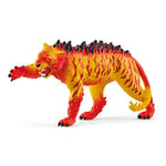 schleich 70148 Tigre de lave , dès 7 ans, ELDRADOR CREATURES - figurine, 5 x 14 x 8 cm, Jaune