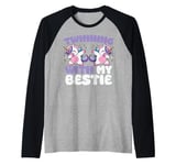 Friends Twinning With My Bestie Funny Spirit Week Girls Raglan Baseball Tee