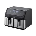 Friteuse Sans Huile -   - Airfryer Ampf9 - 2 Cuves De 4,5l - 2000w - Affichage Led Arthur Martin