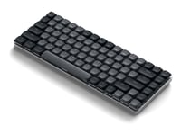 Satechi Sm1 Slim - Tangentbord - Slimmad - Bakgrundsbelyst - Trådlös - 2.4 Ghz, Bluetooth 5.0 - Qwerty - Nordisk - Tangentbrytare: Brown Tactile - Mörka