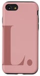 Coque pour iPhone SE (2020) / 7 / 8 Lettre L minimaliste personnalisable Girly