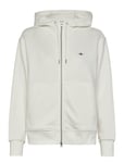 GANT Shield Zip Hoodie Kräm