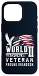 iPhone 16 Pro World War II 2 Veteran Proud Grandson Service Eagle Flag Case