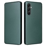 Samsung Galaxy A05s Fodral Kolfibertextur Grön