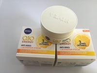 NIVEA Q10 ENERGY CRÈME DE JOUR  VITAMINE C - E SOIN ANTI - RIDES  50 ML X 2