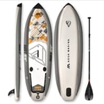 ZJMWQ Artefact PêChe Stand Up Paddle Gonflable Sup Super Stable Gonflables Standup Padle Planche Gonflabe Pagaie Board,Fiberglasspaddle