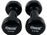 Master Vinylbelagda hantlar i gjutjärn 2,5 kg x2