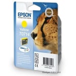 T0714 Yellow Epson Original Printer Ink Cartridge Cheetah Ink C13T07144010