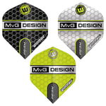 WINMAU Michael Van Gerwen Specialist MVG Lot de 3 jeux de fléchettes (9 ailettes au total)