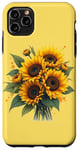 iPhone 11 Pro Max Yellow Sunflowers Cute summer flowers Floral Positivity Case