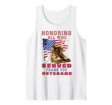 Honoring All Who Served Thank You Veterans Day Tank Top