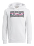 Mens Hoodies Pullover Warm Jack & Jones Hooded Sweatshirt Logo Printed Casual