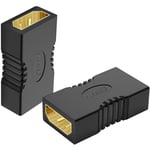 Adaptateur de Coupleur HDMI, 25-Pack Plaqué Or Femelle vers Femelle Coupleur Extenseur, Prise en Charge Ethernet 3D 4K Arc