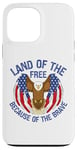 Coque pour iPhone 13 Pro Max USA Eagle Land of the Free à cause du courageux 4 juillet