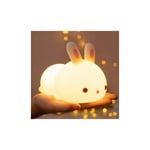 Tigrezy - Veilleuse Enfant,Veilleuse Bébé,Veilleuse Enfant Rechargeable,Veilleuse Bebe led Lapin Tactile,Veilleuse Portable Silicone Nuit Fille