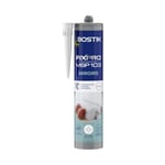 Bostik FIXPRO – Mastic Colle de Fixation MSP 103 Miroirs – Préserve le Tain – Collage de Miroirs jusqu'à 2m x 2m – Blanc – 290 ml