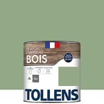 TOLLENS - Peinture extérieure bois 2 en 1 - Ultra Résistante - Finition Satin - Laque Riche en Résine - Pour Toute Boiserie Extérieure - Sans Sous-Couche - Satin - Vert Provence - 2L = 32m2